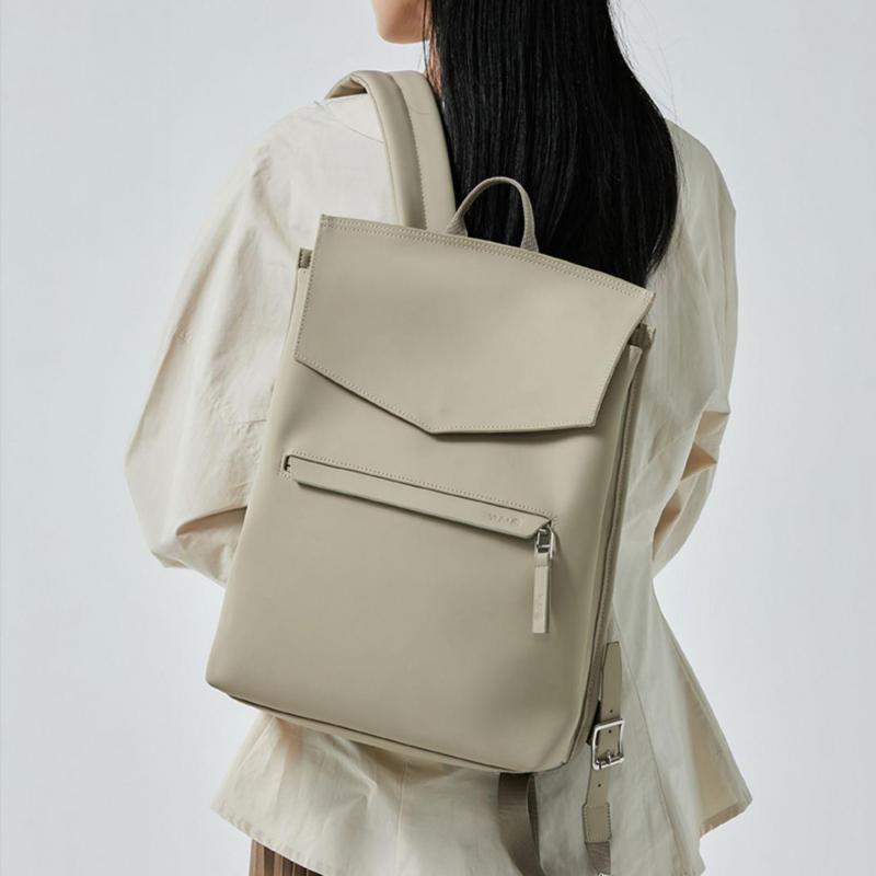 Leather Work Womens Backpack - Ransel Serbaguna Kasual Sederhana Jepang dan