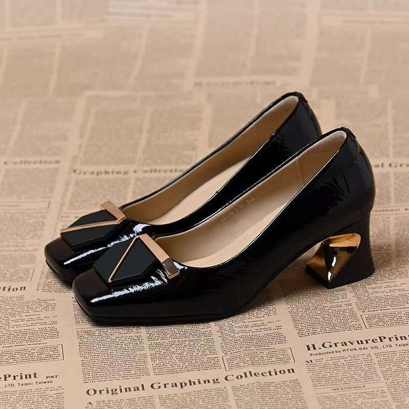Leatherwork In French - Sepatu hak tinggi 2026 sepatu kulit