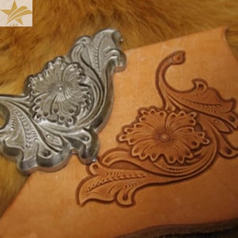 Leatherwork Flowers - Cetakan Stempel Ukiran Kulit, Pola Bunga,