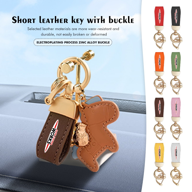 Leather Work For Car - Untuk Gantungan Kunci Mobil Kulit MINI