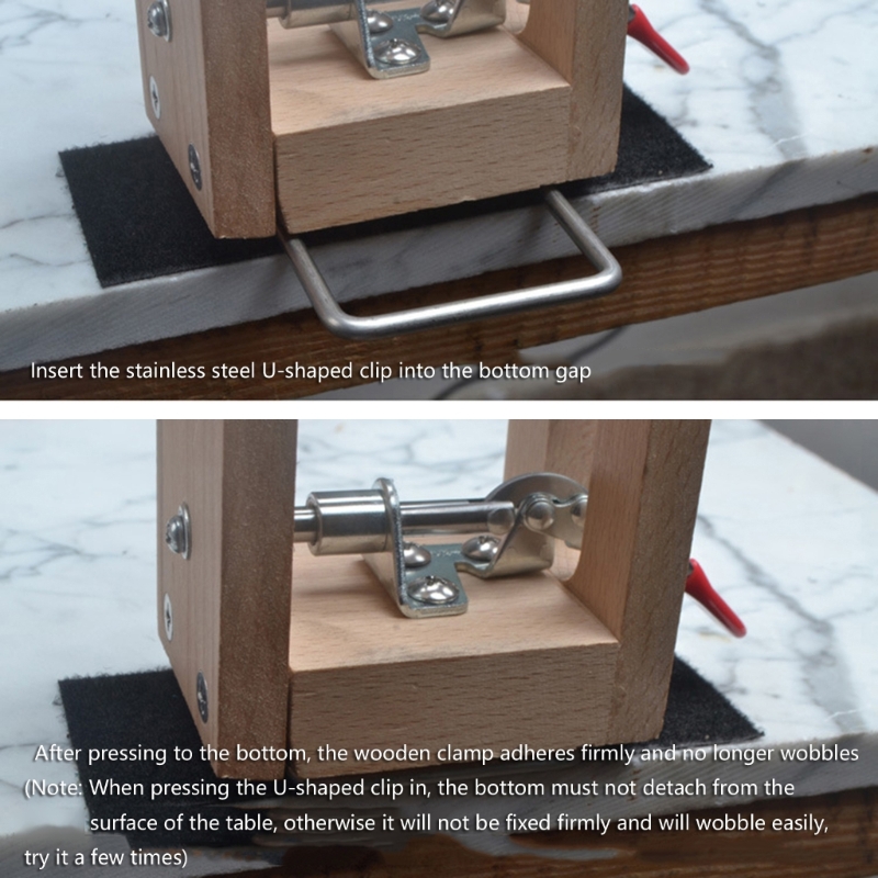 Leatherwork Clamp - Alat Jahit Tangan Kayu Penjepit Jahitan