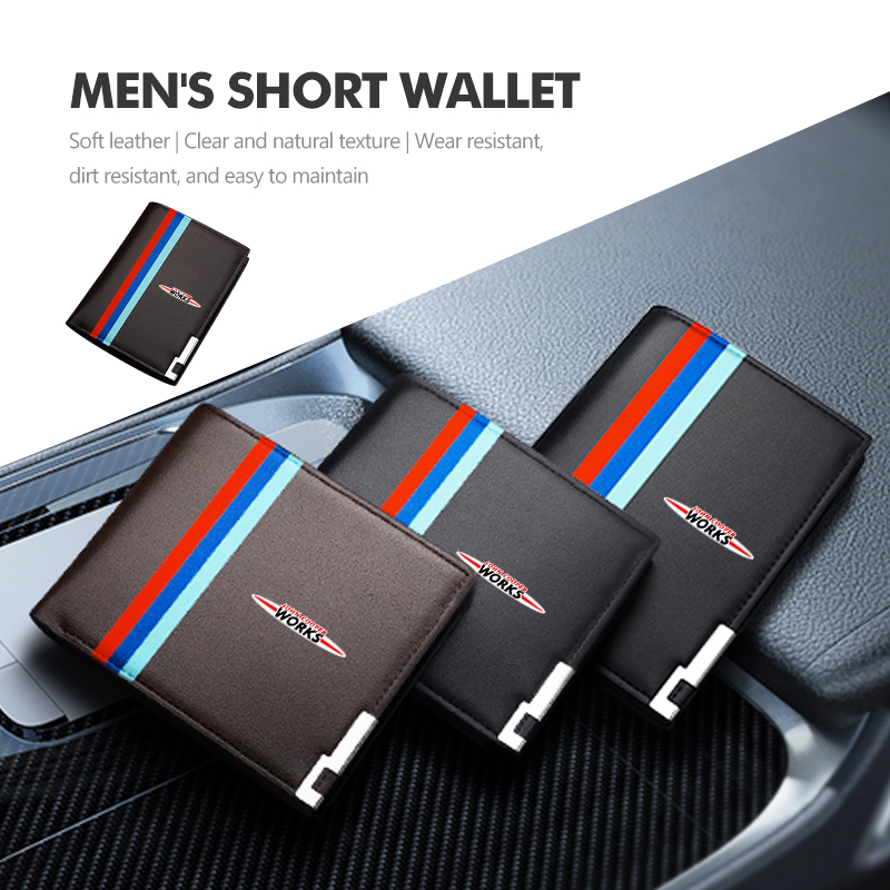 Leather Work For Car - Dompet Pendek Pria Mobil Tas Tempat