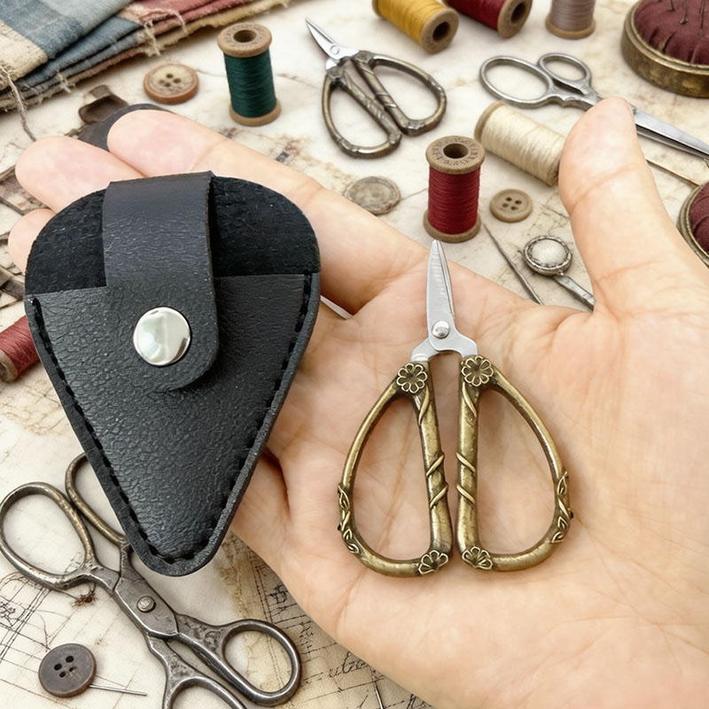 Leatherwork Art - Gunting Mini Vintage Baja Tahan Karat