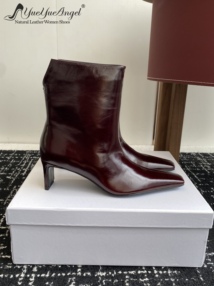 Leatherwork In French - Sepatu Boots Wanita Elegan Gaya Prancis
