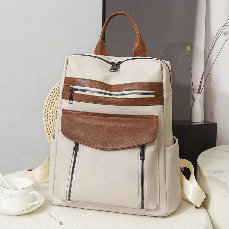 Ransel PU Laptop Kulit Keluara - Leather Work Womens Backpack ulasan dan harga