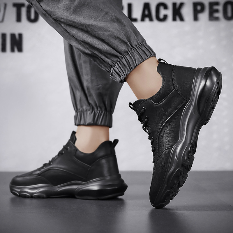 Sepatu koki hitam polos musim  - Leatherwork Clamp ulasan dan harga