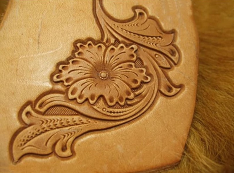 Cetakan Stempel Ukiran Kulit,  - Leatherwork Flowers ulasan dan harga