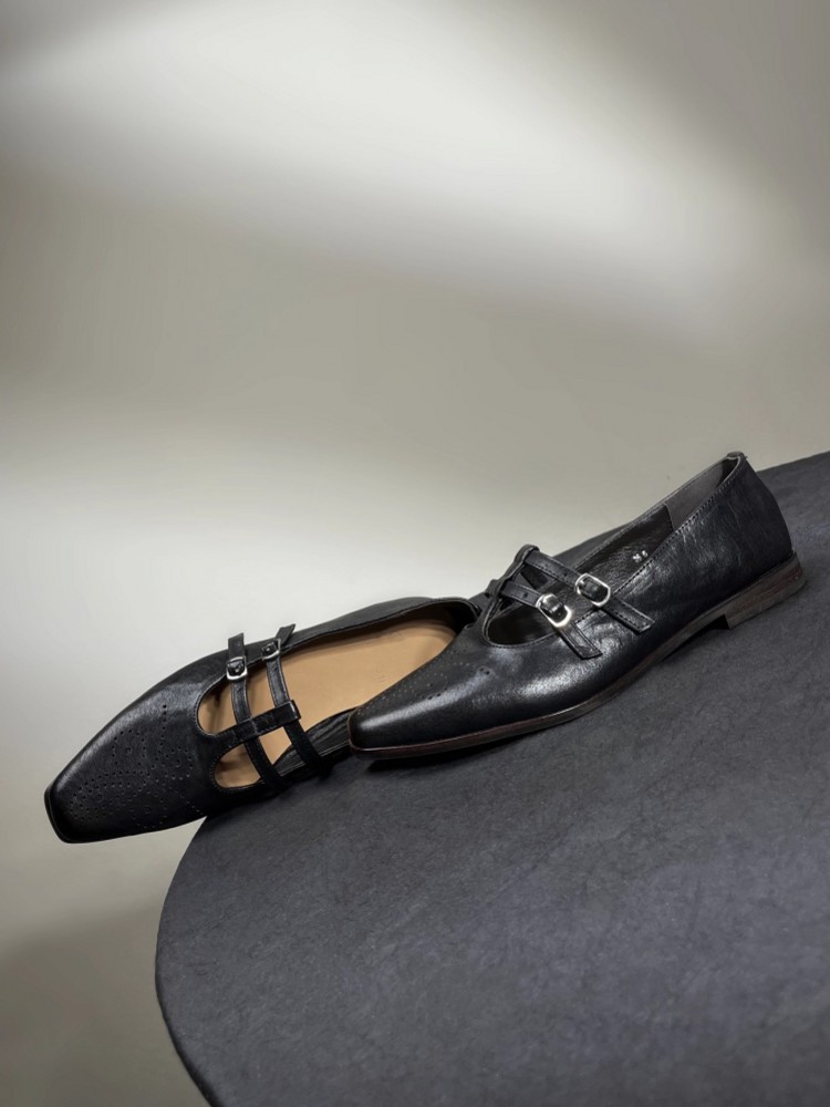 Sepatu Kulit Asli Wanita Model - Leatherwork In French ulasan dan harga