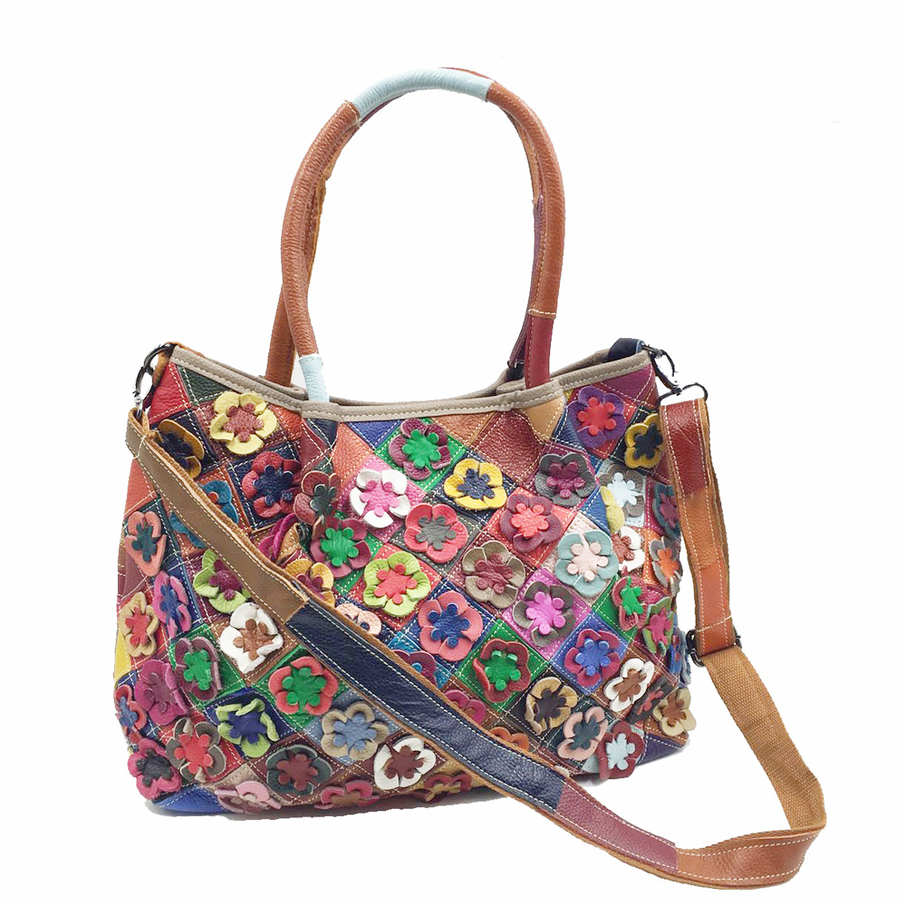 Tas Tangan Wanita Kulit Asli U - Leatherwork Flowers ulasan dan harga
