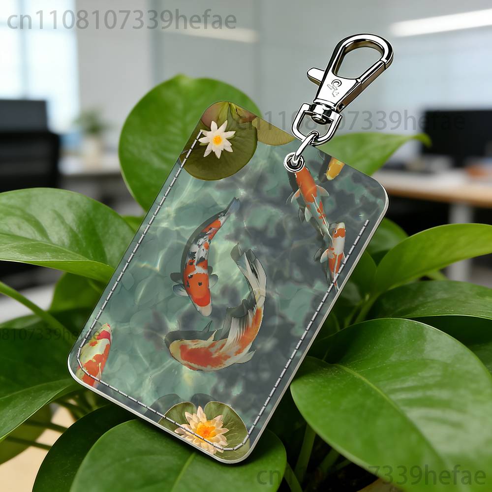 Tempat Kartu Lukisan Ikan Koi  - Leatherwork Art ulasan dan harga