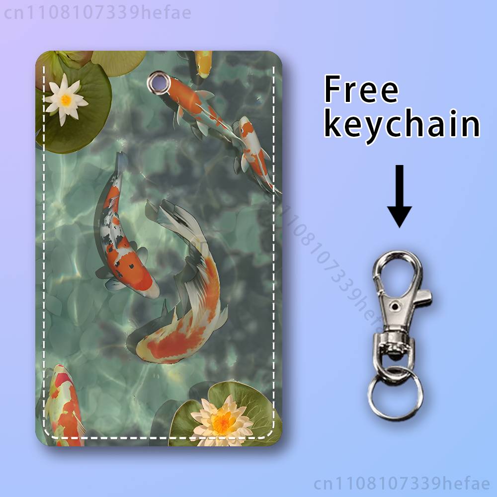 Tempat Kartu Lukisan Ikan Koi  - Leatherwork Art ulasan dan harga