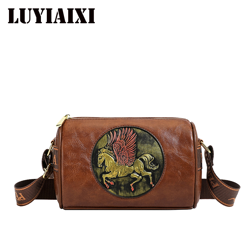 Tas Bahu Kulit Bunga Timbul Re - Leatherwork Flowers ulasan dan harga