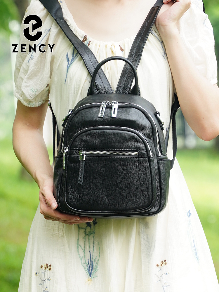 Zency Ransel Kecil Kulit Asli  - Leather Work Womens Backpack ulasan dan harga
