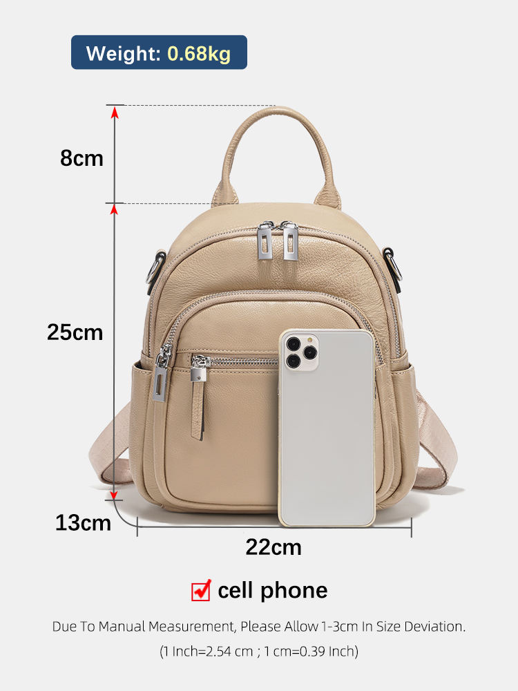 Zency Ransel Kecil Kulit Asli  - Leather Work Womens Backpack ulasan dan harga