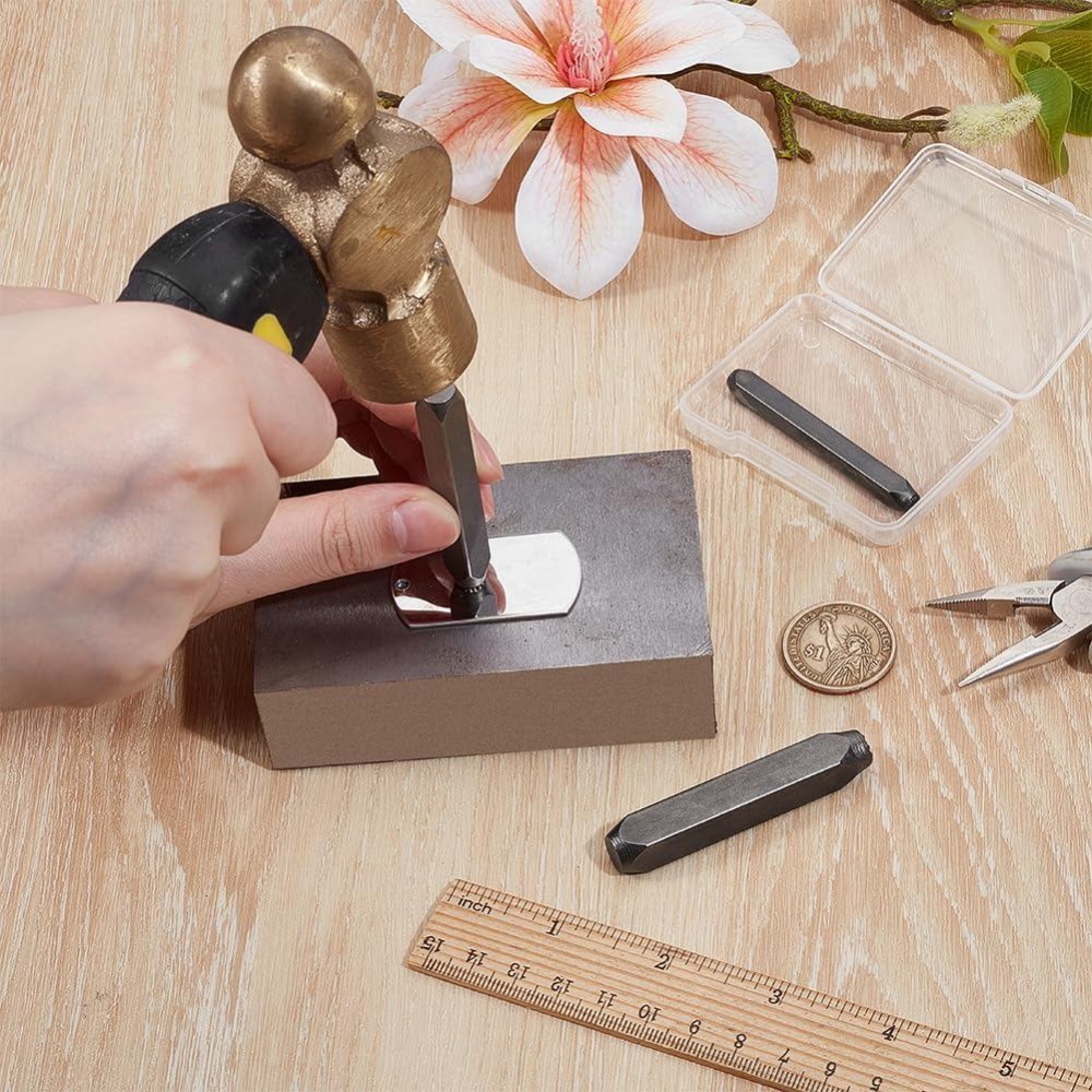 3 Buah Stempel Logam Desain Ha - Leatherwork Art ulasan dan harga