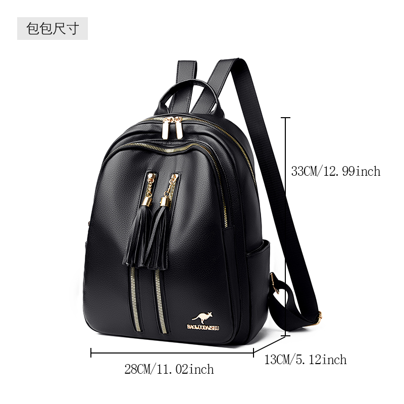 Tas Ransel Wanita Kulit PU War - Leather Work Womens Backpack ulasan dan harga